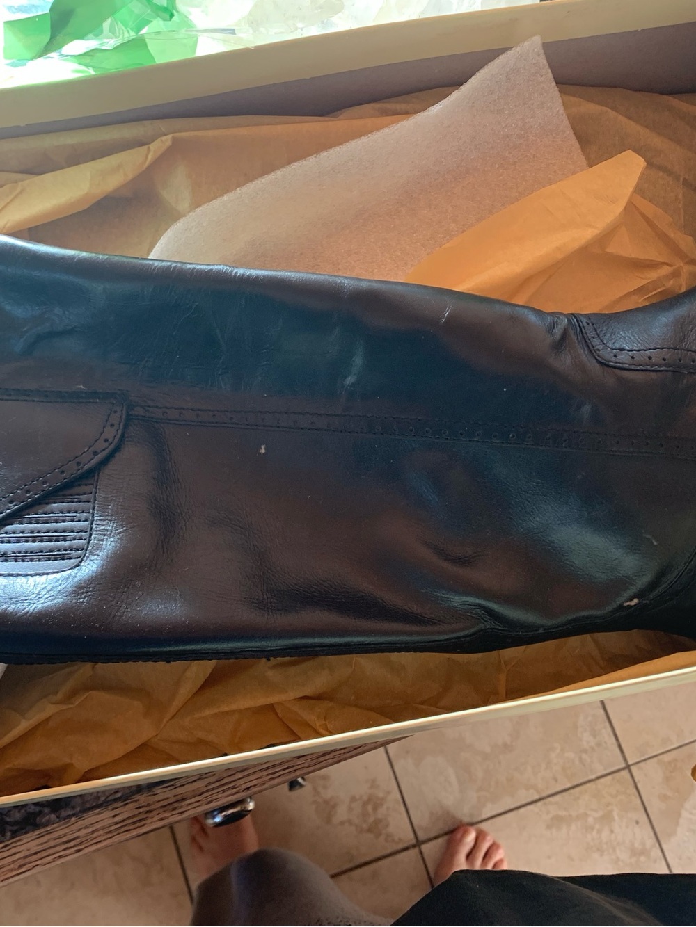 Lucky brand Andria 9 riding boot brand new black
